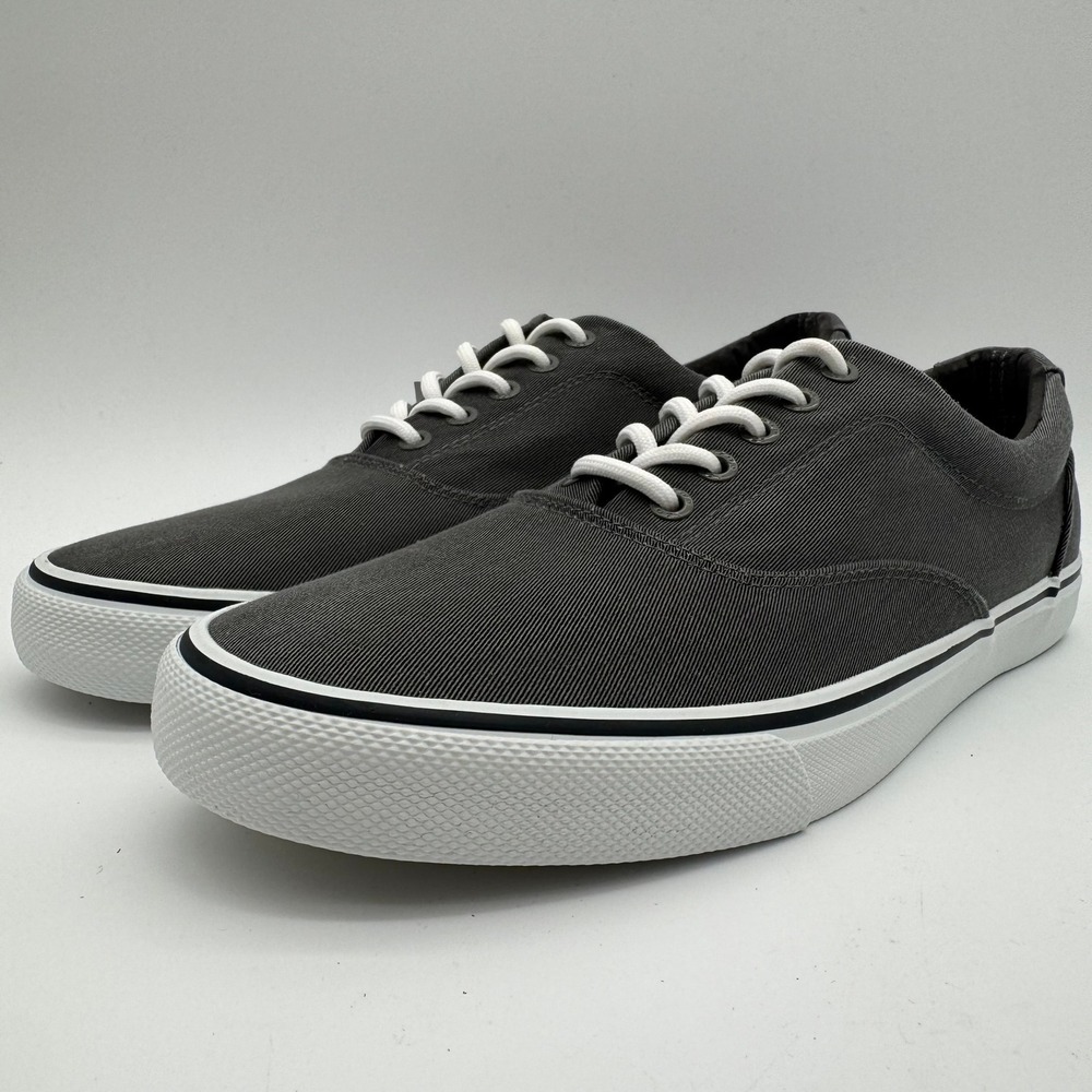 IZOD Rangley Gray Canvas Casual Sneakers‎ Men's Size 11 Memory Foam